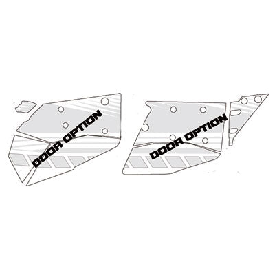 Attack Graphics UTV Door Graphic Polaris Aluminum Half Doors