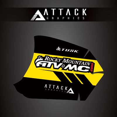 Attack Graphics Renegade Radiator Shroud Decal Acerbis Tank Gallon